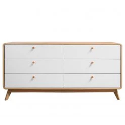 Norrwood Enfilade Chelan - Blanc / Imitation chêne -ÉcoMaison Soldes 1000299474 211013 133351000104 DETAILS P000000001000299474