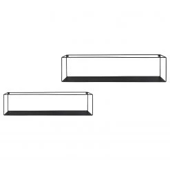 Loftscape Étagère murales Tarifa (lot de 2) - Métal - Noir