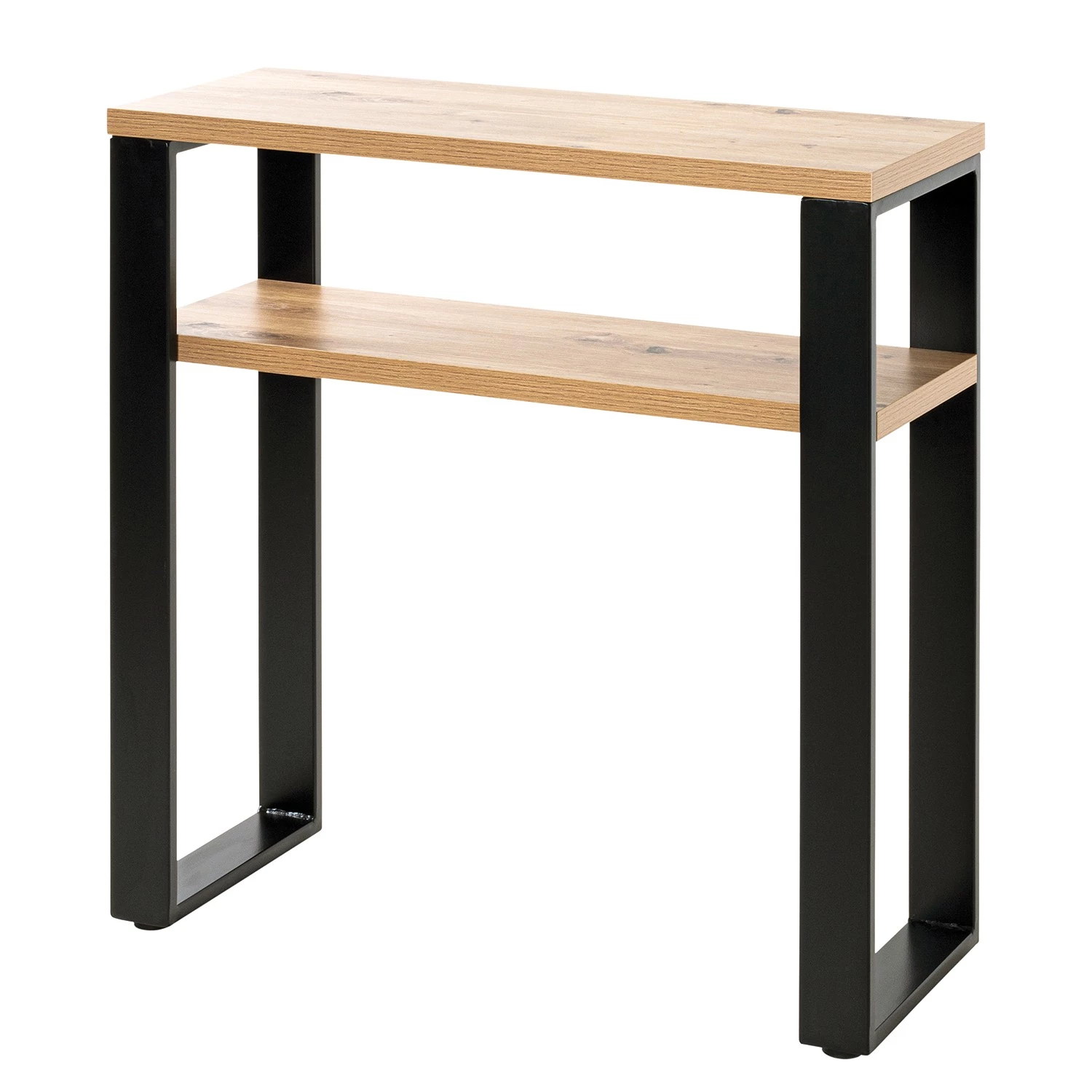 Red Living Console Salcha - Métal - Imitation chêne / Noir 1 Red Living Console Salcha - Métal - Imitation chêne / Noir