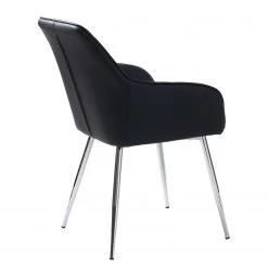 Red Living Chaises à accoudoirs Dela III (lot de 2) - Imitation cuir / Fer - Noir / Chrome 9 Red Living Chaises à accoudoirs Dela III (lot de 2) - Imitation cuir / Fer - Noir / Chrome -ÉcoMaison Soldes 1000303600 211117 16473800088 DETAILS P000000001000303600