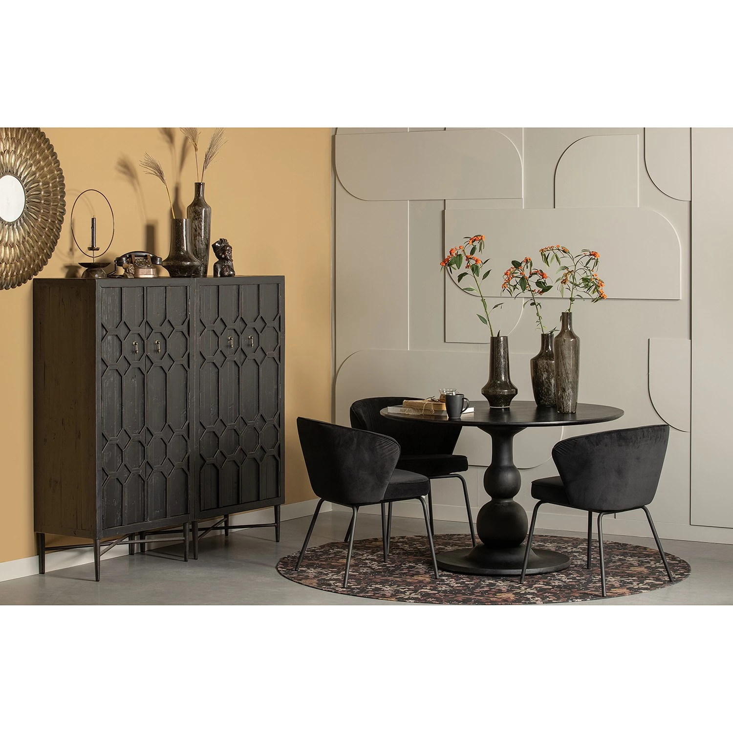 Norrwood Table Opus - Manguier massif - Noir 2 Norrwood Table Opus - Manguier massif - Noir – Image 2