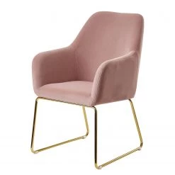 Loftscape Chaise à accoudoirs Fradou I - Rose bébé