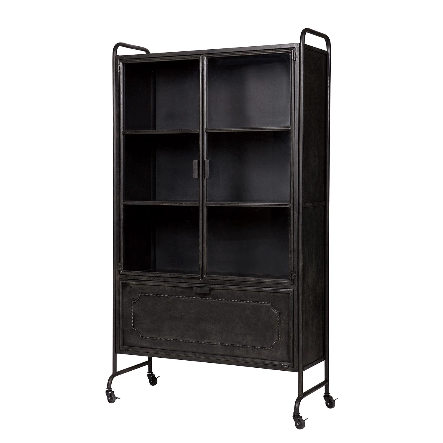 Red Living Vitrine Leska - Métal - Noir vintage 1 Red Living Vitrine Leska - Métal - Noir vintage