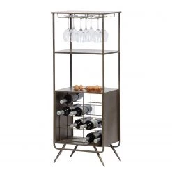 Red Living Range-bouteilles Clubster - Métal - Gris antique -ÉcoMaison Soldes 1000304156 211029 12341200086 DETAILS P000000001000304156