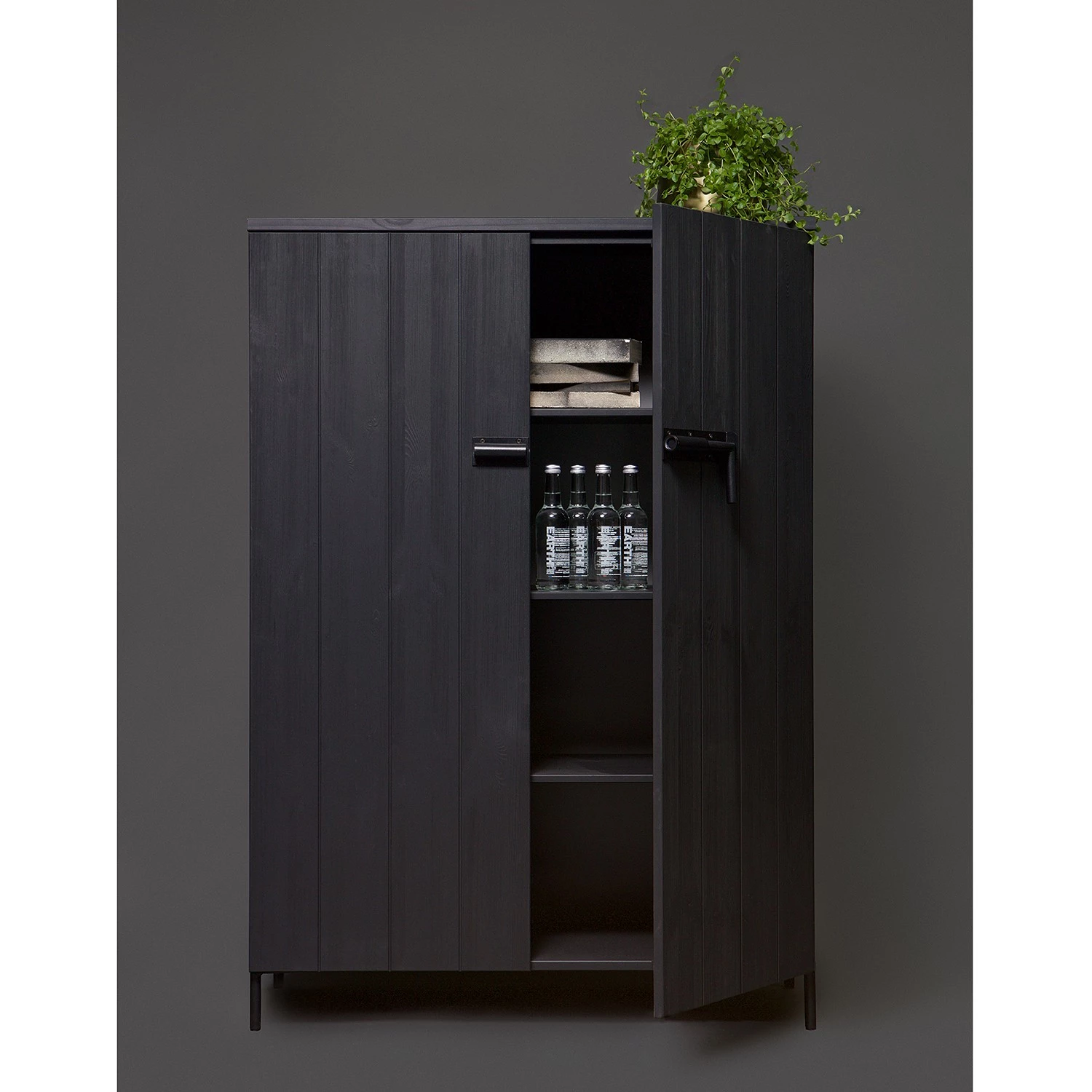 Red Living Buffet haut Lamasco - Pin massif - Pin noir 3 Red Living Buffet haut Lamasco - Pin massif - Pin noir – Image 3