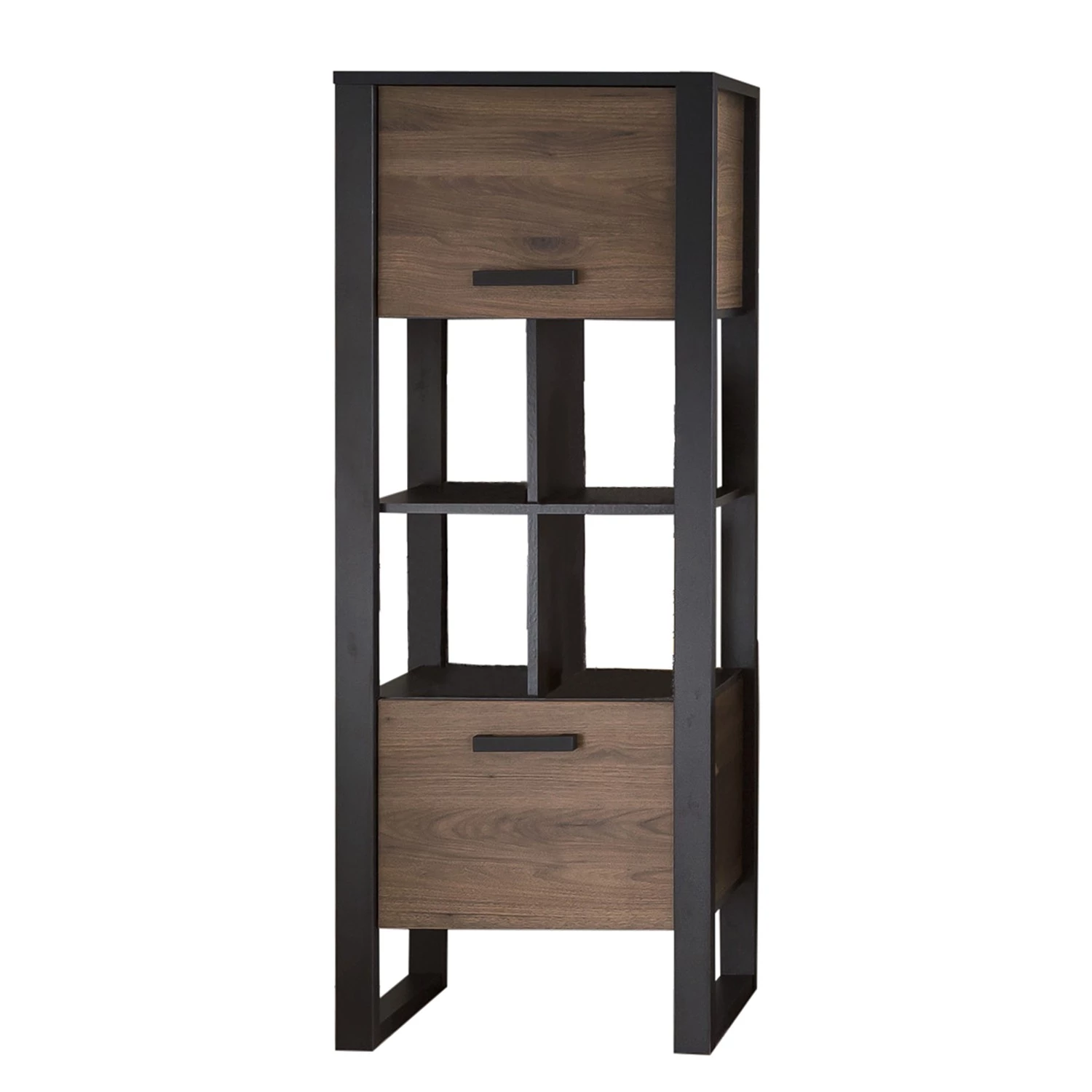 Red Living Étagère Norddal III - Imitation noyer / Noir 1 Red Living Étagère Norddal III - Imitation noyer / Noir