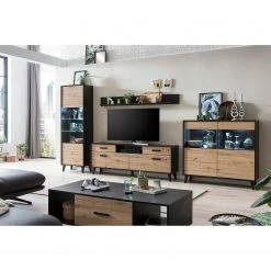 Norrwood Vitrine Argenteuil - Imitation chêne artisan / Noir - Hauteur : 199 cm 12 Norrwood Vitrine Argenteuil - Imitation chêne artisan / Noir - Hauteur : 199 cm -ÉcoMaison Soldes 1000304822 211118 07224600035 MOOD DETAILS P000000001000304822 mood