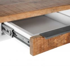 Red Living Table haute Silvana - Acacia massif / Manguier massif - Blanc / Manguier -ÉcoMaison Soldes 1000305885 211102 11180400072 DETAILS P000000001000305885