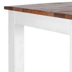 Red Living Table haute Silvana - Acacia massif / Manguier massif - Blanc / Manguier -ÉcoMaison Soldes 1000305885 211102 11180400078 DETAILS P000000001000305885