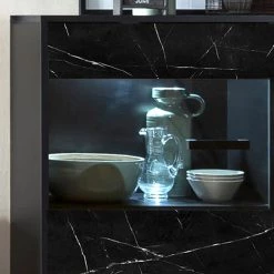 Jack & Alice Buffet Fintel II - Imitation marbre noir / Noir -ÉcoMaison Soldes 1000307052 211110 08234500089 DETAILS P000000001000307052