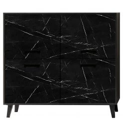 Jack & Alice Buffet Fintel I - Imitation marbre noir / Noir -ÉcoMaison Soldes 1000307056 211110 082346000116 DETAILS P000000001000307056