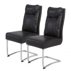 Loftscape Chaises cantilever Tadley (lot de 2) - Noir