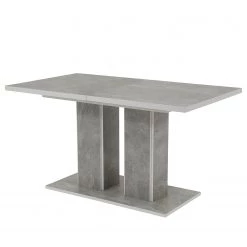 Loftscape Table Granby - (Extensible) Imitation béton / Anthracite