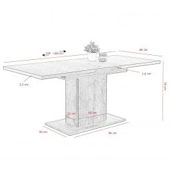 Loftscape Table Aton II - (Extensible) Imitation chêne artisan / Noir 15 Loftscape Table Aton II - (Extensible) Imitation chêne artisan / Noir -ÉcoMaison Soldes 1000309973 211117 17121300734 SKETCH DETAILS P000000001000309973 sketch