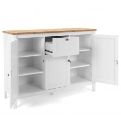 Ridgevalley Buffet Bombita III - Blanc / Imitation chêne artisan -ÉcoMaison Soldes 1000310613 211118 06055600077 DETAILS P000000001000310613