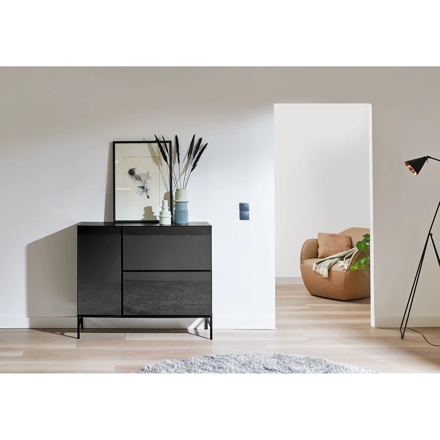 Now! by hülsta Buffet now to go colour I - Gris diamant brillant / Gris diamant 2 Now! by hülsta Buffet now to go colour I - Gris diamant brillant / Gris diamant – Image 2