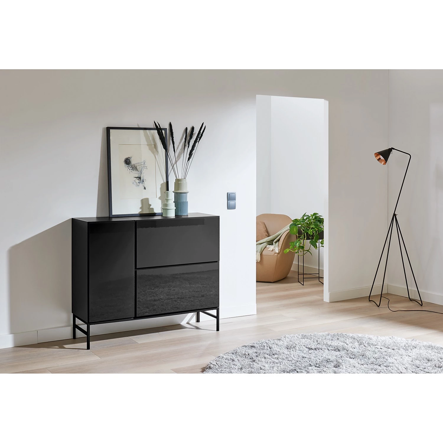 Now! by hülsta Buffet now to go colour I - Gris diamant brillant / Gris diamant 3 Now! by hülsta Buffet now to go colour I - Gris diamant brillant / Gris diamant – Image 3