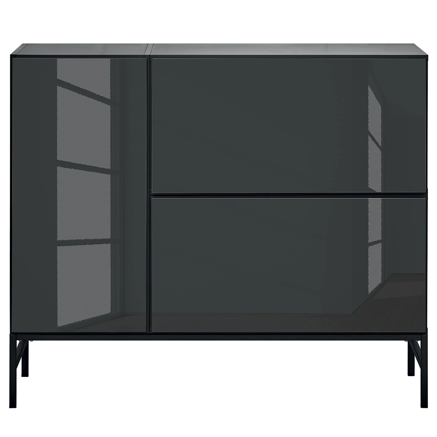 Now! by hülsta Buffet now to go colour I - Gris diamant brillant / Gris diamant 6 Now! by hülsta Buffet now to go colour I - Gris diamant brillant / Gris diamant – Image 6