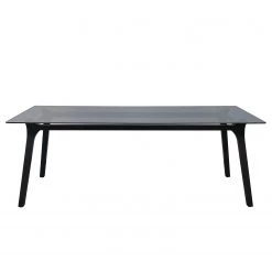 Now! by hülsta Table Hülsta now T23 - Verre teinté / Hêtre massif - Noir - Largeur : 220 cm -ÉcoMaison Soldes 1000311607 211125 15323500078 DETAILS P000000001000311607