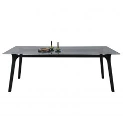 Now! by hülsta Table Hülsta now T23 - Verre teinté / Hêtre massif - Noir - Largeur : 220 cm -ÉcoMaison Soldes 1000311607 211125 15323500084 DETAILS P000000001000311607