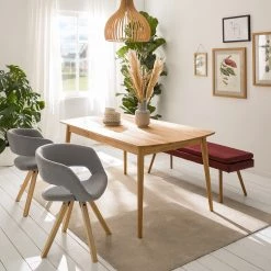 Mørteens Chaise à accoudoirs Buggio - Tissu / Hévéa massif - Tissu Cors: Granite - Lot de 2 -ÉcoMaison Soldes 1000312395 211202 131420000024 MOOD DETAILS P000000001000312395 mood