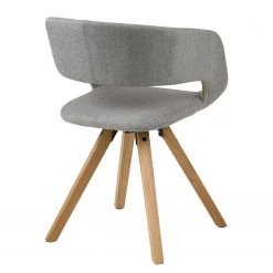 Mørteens Chaise à accoudoirs Buggio - Tissu / Hévéa massif - Tissu Cors: Granite - Lot de 2 -ÉcoMaison Soldes 1000312395 211202 131421000038 DETAILS P000000001000312395