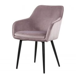 Red Living Chaise à accoudoirs Josephine - Rose clair