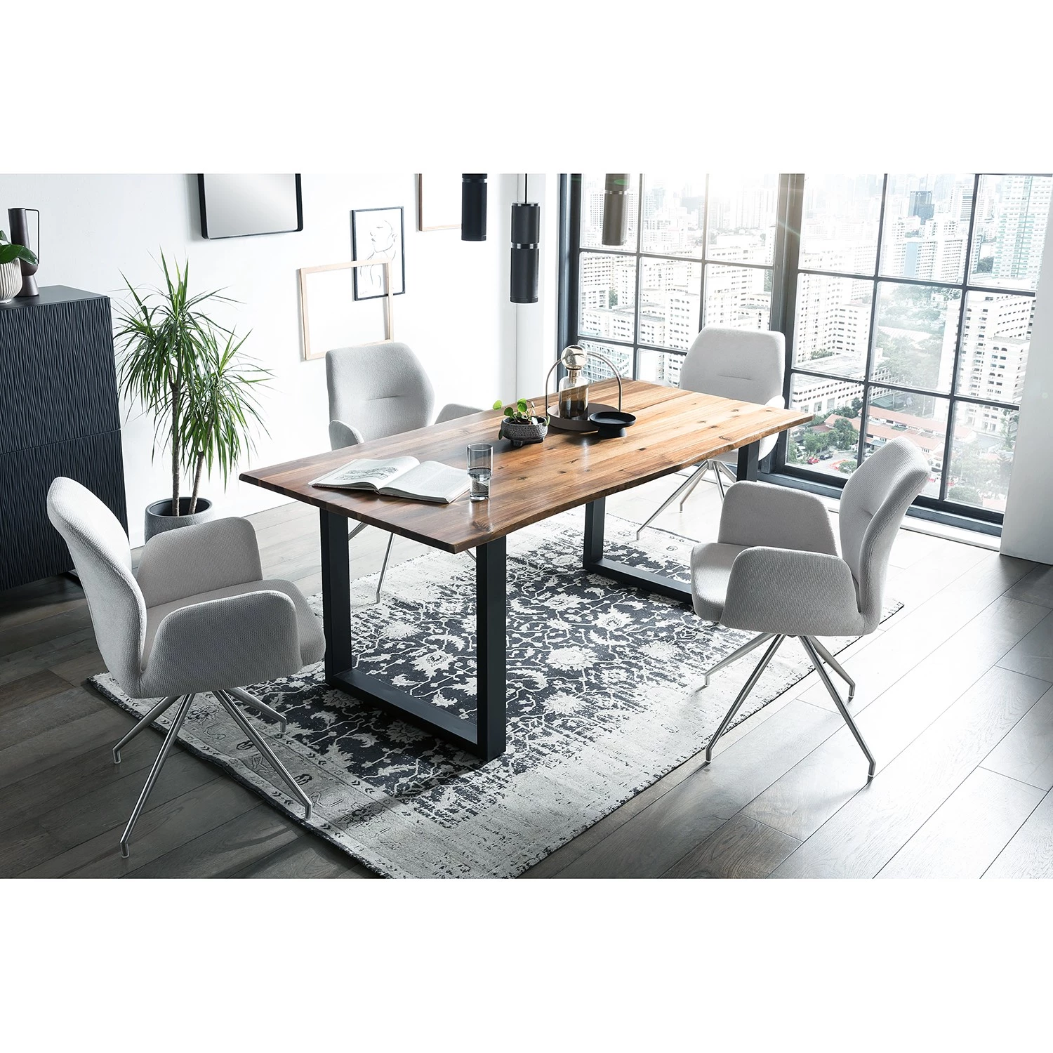 Loftscape Chaise à accoudoirs Cervantes - Gris clair 4 Loftscape Chaise à accoudoirs Cervantes - Gris clair – Image 4