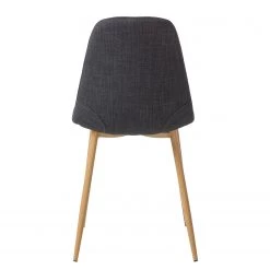 Mørteens Chaise capitonnée Iskmo II - Anthracite - Lot de 4 -ÉcoMaison Soldes 1000312594 211210 09245800139 DETAILS P000000001000312594