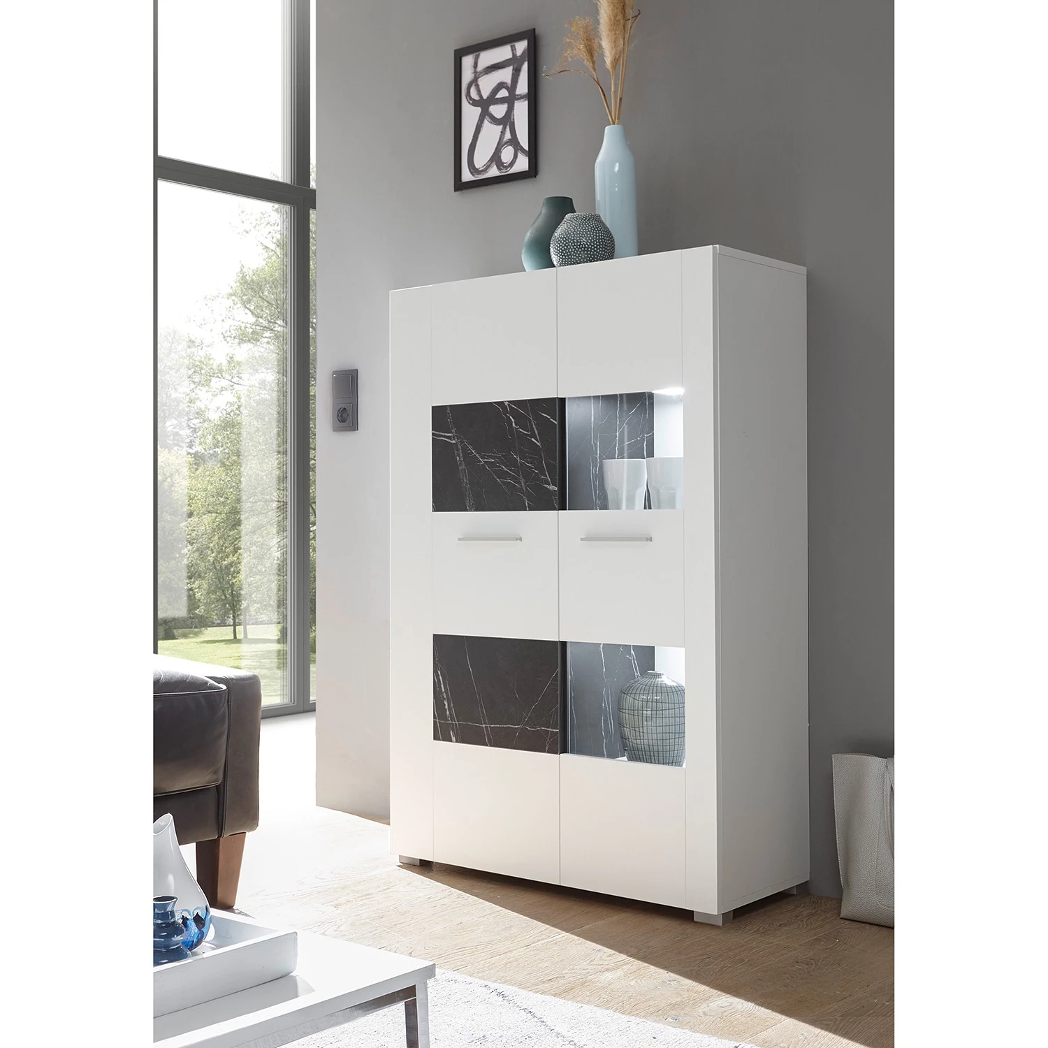 Loftscape Buffet haut Mantador - Blanc 2 Loftscape Buffet haut Mantador - Blanc – Image 2