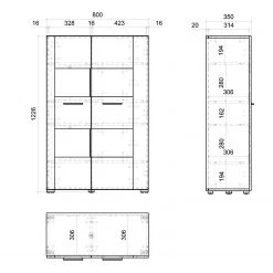 Loftscape Buffet haut Mantador - Blanc 23 Loftscape Buffet haut Mantador - Blanc -ÉcoMaison Soldes 1000312608 211216 120711000539 SKETCH DETAILS P000000001000312608 sketch