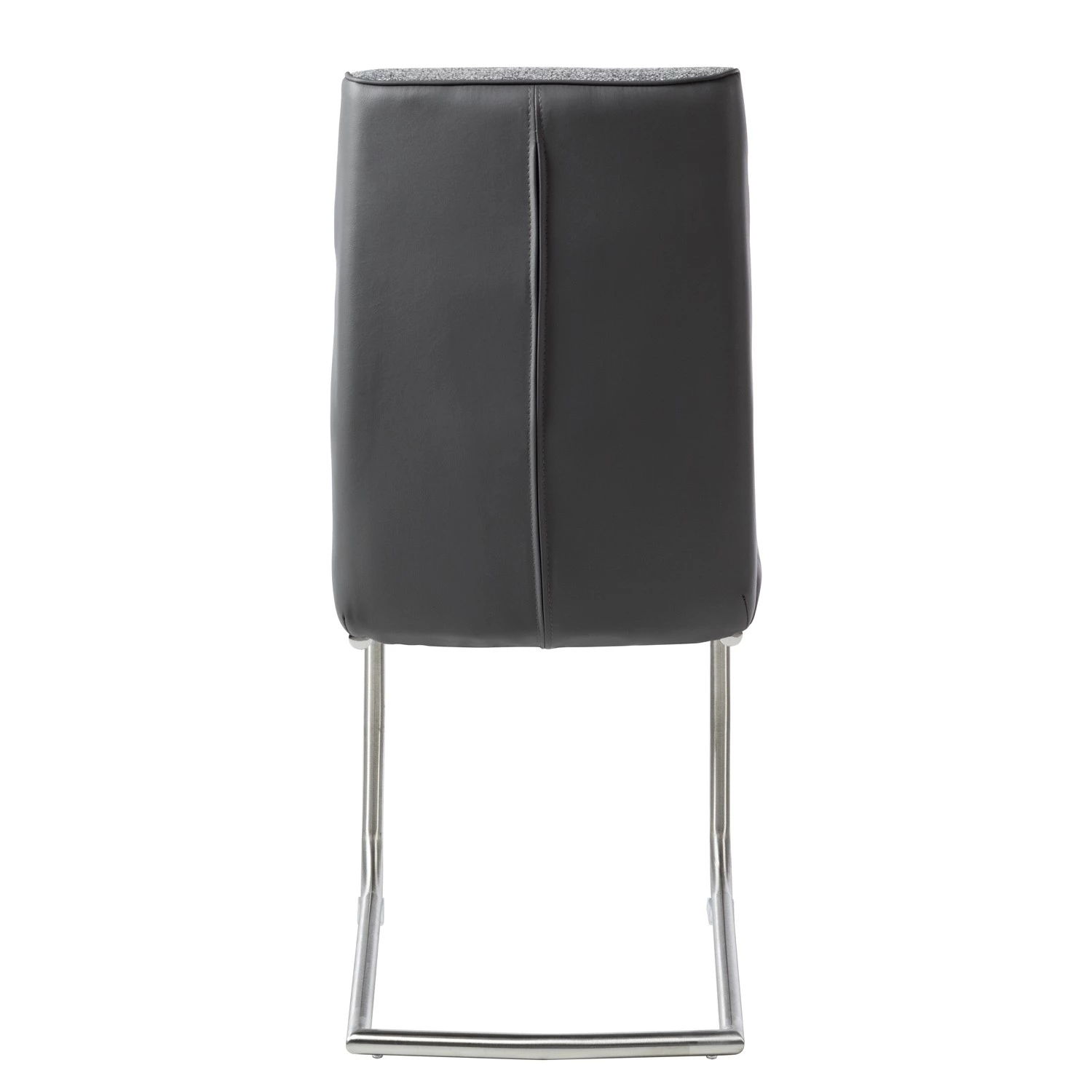 Fredriks Chaise cantilever Abenra - Tissu structuré / Acier - Acier inoxydable - Gris - Lot de 4 6 Fredriks Chaise cantilever Abenra - Tissu structuré / Acier - Acier inoxydable - Gris - Lot de 4 – Image 6