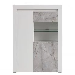 Loftscape Buffet haut Stonda I - Blanc - Porte en verre à droite -ÉcoMaison Soldes 1000314582 211209 12531700154 DETAILS P000000001000314582