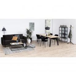 Red Living Vitrine Coogee - Noir / Imitation chêne brun noir - Hauteur : 150 cm -ÉcoMaison Soldes 1000315209 211214 11594300217 MOOD DETAILS P000000001000315209 mood