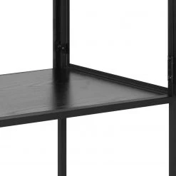 Red Living Vitrine Coogee - Noir / Imitation chêne brun noir - Hauteur : 150 cm -ÉcoMaison Soldes 1000315209 211214 11594300282 DETAILS P000000001000315209