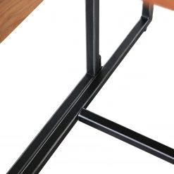 Red Living Table Savella - (extensible) Bois recyclé massif / Fer - Bois recyclé / Noir -ÉcoMaison Soldes 1000315229 211214 16250700067 DETAILS P000000001000315229