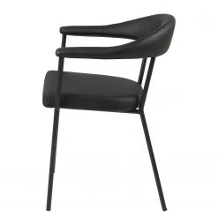 Loftscape Chaises à accoudoirs Otava (lot de 2) - Imitation cuir / Fer - Noir 11 Loftscape Chaises à accoudoirs Otava (lot de 2) - Imitation cuir / Fer - Noir -ÉcoMaison Soldes 1000319537 220128 12565700040 DETAILS P000000001000319537