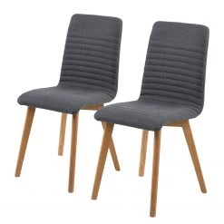 Loftscape Chaises capitonnées Frederique (2) - Gris