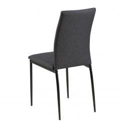 Loftscape Chaises capitonnées Domenica II (4) - Tissu / Fer - Gris / Noir -ÉcoMaison Soldes 1000319571 220128 1256590050 DETAILS P000000001000319571