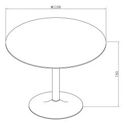 Loftscape Table Ireby II - Partiellement en chêne massif / Fer - Imitation chêne / Blanc -ÉcoMaison Soldes 1000319636 220128 12572600500 SKETCH DETAILS P000000001000319636 sketch