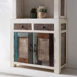 Wolf-Möbel Vaisselier Goa White - Partiellement en manguier massif - Manguier vintage blanc -ÉcoMaison Soldes 1000326948 220621 035 DETAILS P000000001000326948