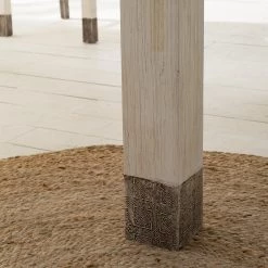 Wolf-Möbel Salle à manger Goa White (4 éléments) - Partiellement en manguier massif - Manguier vintage blanc -ÉcoMaison Soldes 1000330224 220621 037 DETAILS P000000001000330224