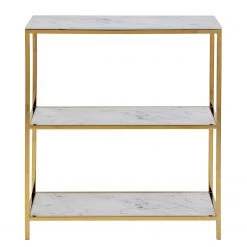 Fredriks Étagère Katori II - Verre / Métal - Imitation marbre blanc / Doré -ÉcoMaison Soldes 1000330565 220208 14503000030 DETAILS P000000001000330565