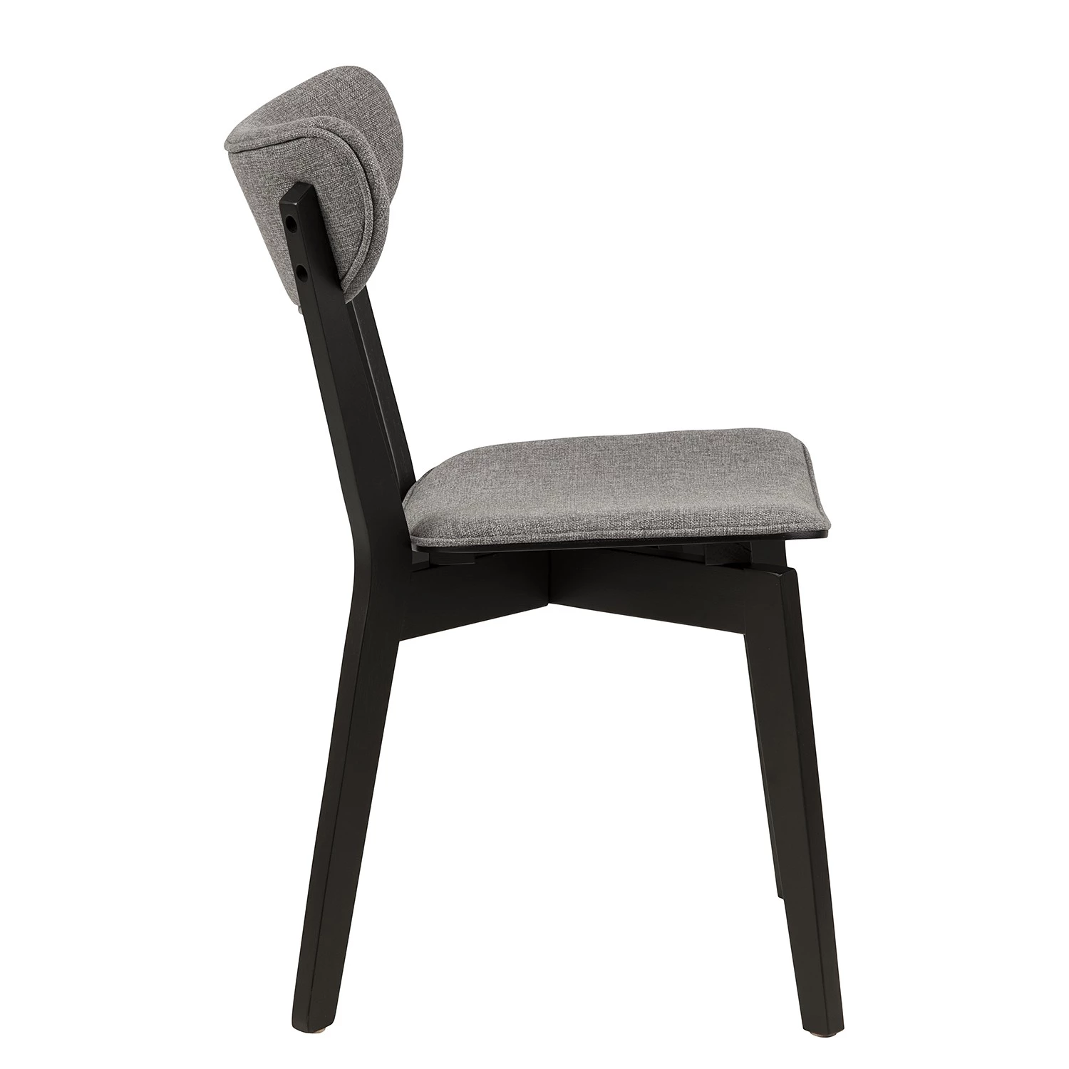 Loftscape Chaises Rigby II (lot de 2) - Tissu / Hévéa massif - Gris / Noir 13 Loftscape Chaises Rigby II (lot de 2) - Tissu / Hévéa massif - Gris / Noir – Image 13