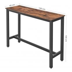 Red Living Table haute Seix II - Imitation bois recyclé / Noir -ÉcoMaison Soldes 1000332556 220303 500 SKETCH DETAILS P000000001000332556 sketch