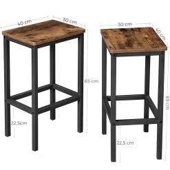 Red Living Ensemble de bar Seix I (3 éléments) - 120 x 60 cm -ÉcoMaison Soldes 1000333433 220303 060 DETAILS P000000001000333433