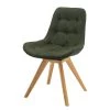 Norrwood Chaise capitonnée Paia - Vert olive - Pivotant
