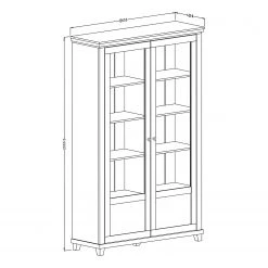 Ridgevalley Vitrine haute Emmanuela - Vert foncé 10 Ridgevalley Vitrine haute Emmanuela - Vert foncé -ÉcoMaison Soldes 1000339983 220317 500 SKETCH DETAILS P000000001000339983 sketch