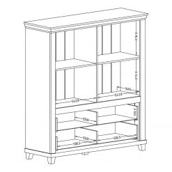 Ridgevalley Buffet haut Emmanuela - Vert foncé 11 Ridgevalley Buffet haut Emmanuela - Vert foncé -ÉcoMaison Soldes 1000339987 220317 501 SKETCH DETAILS P000000001000339987 sketch