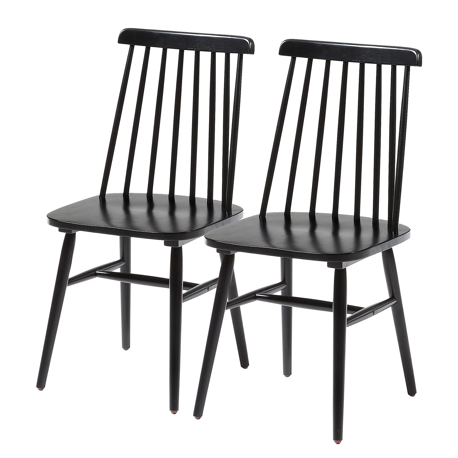 Mørteens Chaises Tara (lot de 2) - Noir 1 Mørteens Chaises Tara (lot de 2) - Noir